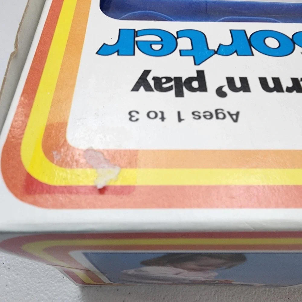 Rare Vintage Amloid Learn N Play Pre-school Shape Sorter Age 1/3 In Box